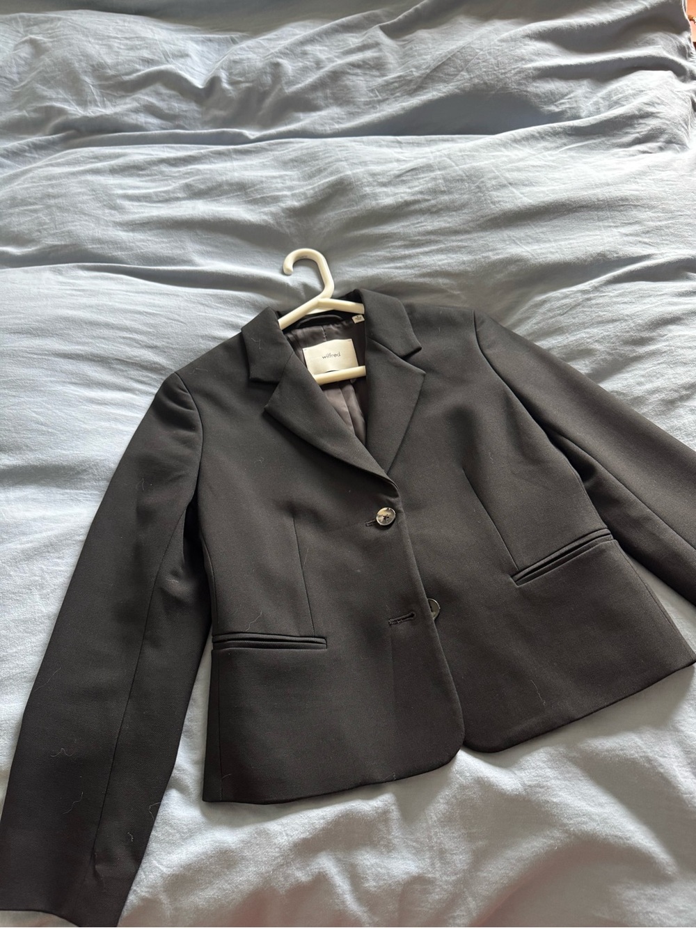 Wilfred Black Tailored Blazer Jacket